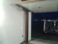 porta garage basculante aperta